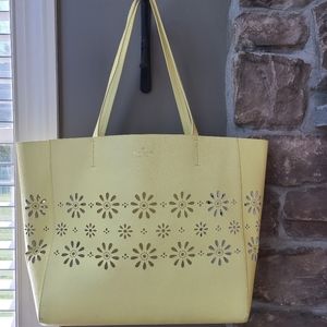 Kate Spade Daisey Perforated Yellow Tote